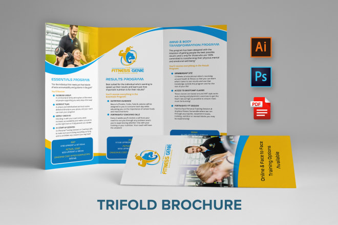 I will design professional trifold brochure
