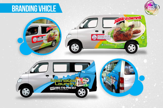 I will design professional wrap for your car, bus, truck etc