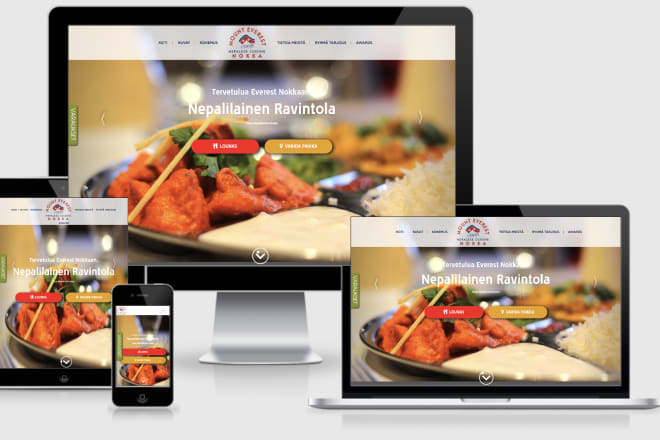 I will design restaurant website with an online food order system