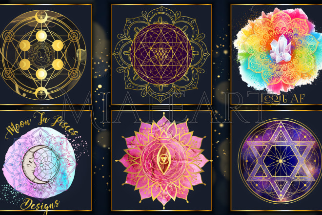 I will design sacred geometry logo