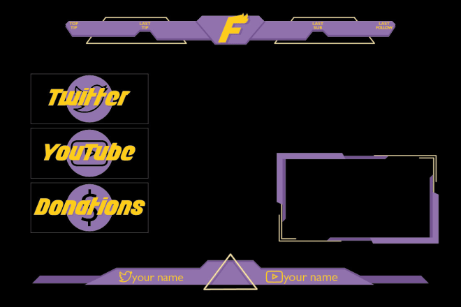 I will design twitch overlays and screen packs