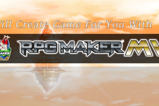 I will develop a game using rpg maker mv