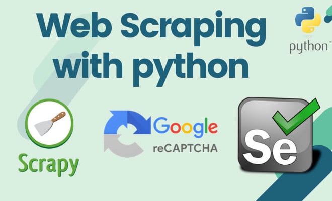 I will develop data,web scraper python script using scrapy,selenium