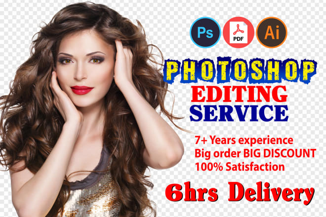 I will do adobe photoshop editing work or image editing, retouching