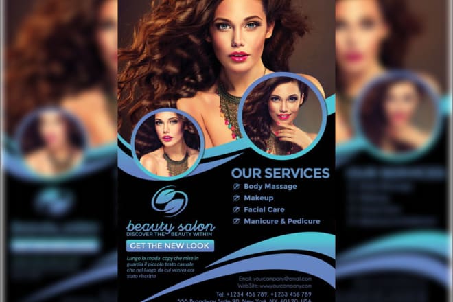I will do beauty salon,spa menu,flyer,posters,banner,brochures