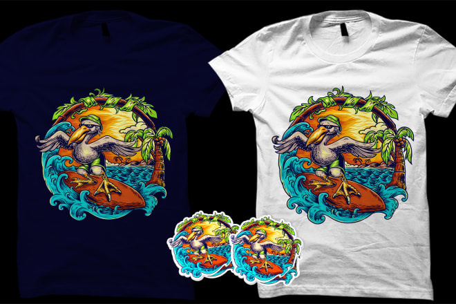 I will do custom illustration for t shirt design