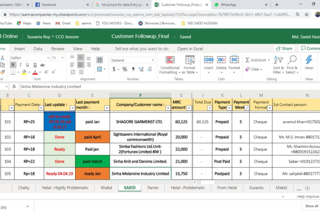 I will do data entry types work