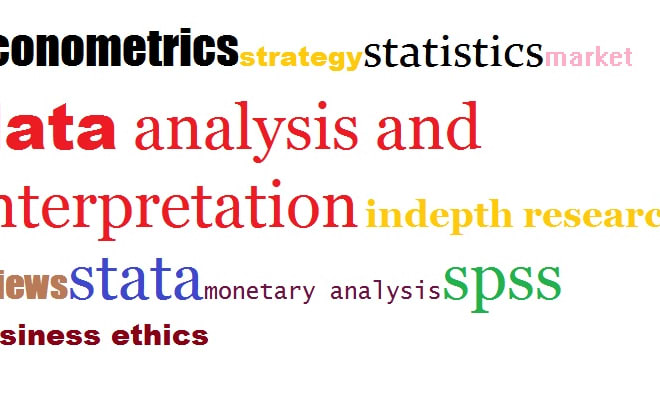 I will do economics statistics data analysis, articles and essay