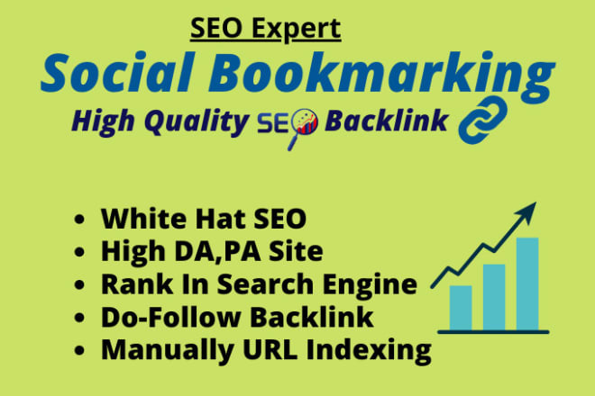 I will do high da pa social bookmarking submission manually