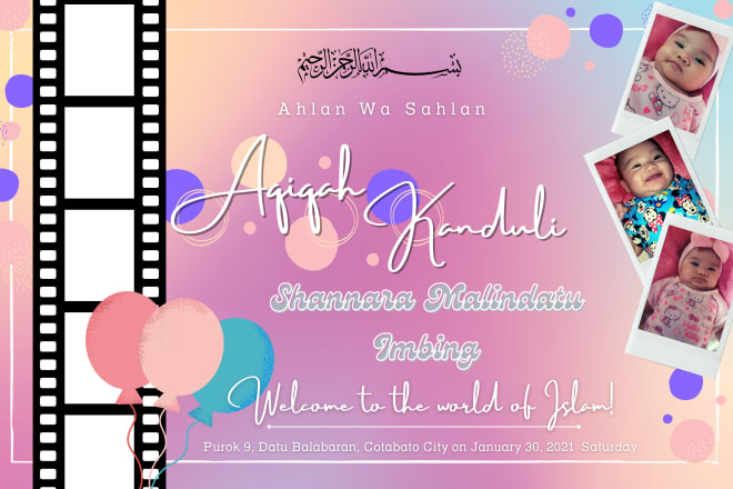 I will do invitations and tarpaulin design