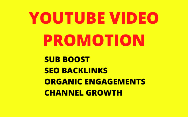 I will do organic youtube video promotion