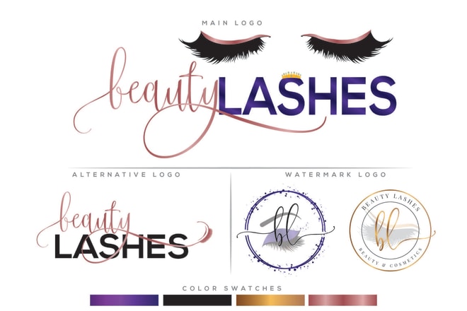 I will do photography signature beauty business logo design