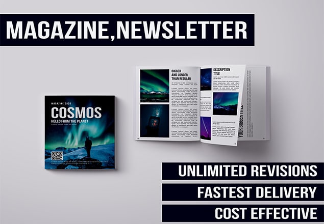 I will do professional magazine, newsletter, catalog layout design