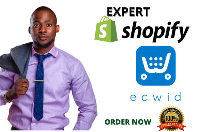 I will do shopify website redesign shopify store redesign ecwid store