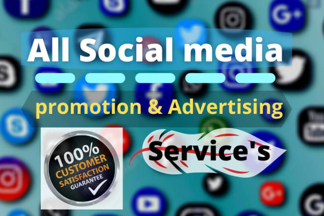 I will do social media promotion in the USA