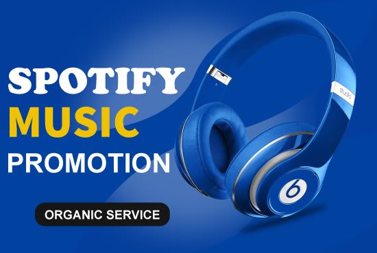 I will do spotify music promotion to real audiences