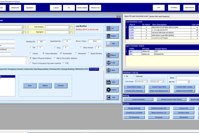 I will do vb dotnet projects with access sql mysql database backend