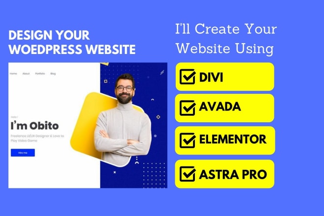 I will do wordpress website customization, elementor pro, divi theme, avada theme