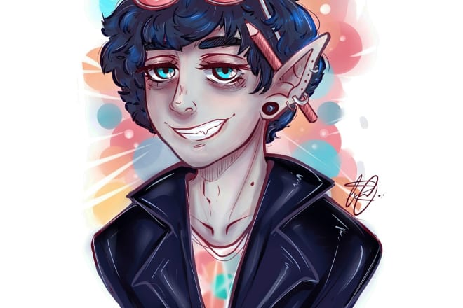 I will draw a cute twitch profile picture or avatar for you