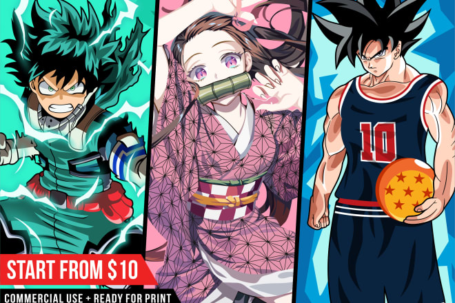 I will draw amazing anime manga illustration