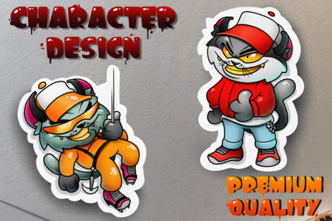 I will draw cartoon character design