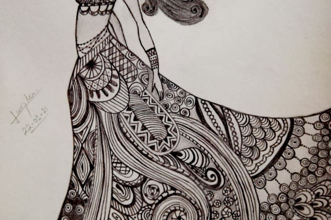 I will draw fashion illustration and designs