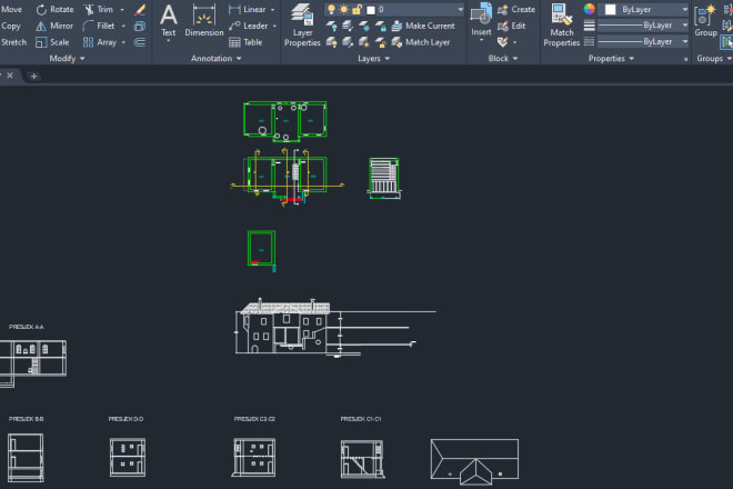 I will draw floorplan in autocad