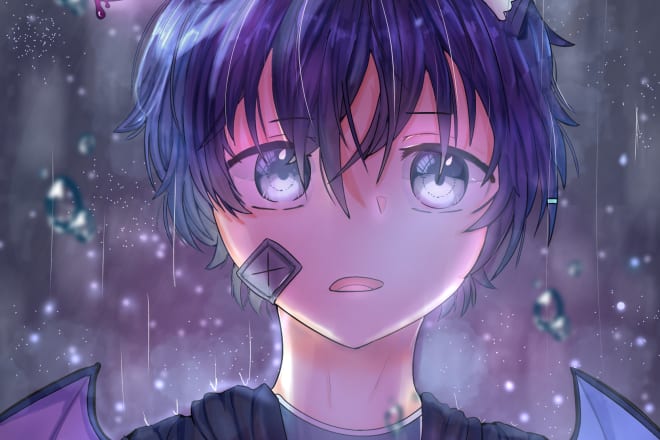 I will draw you anime in manga style or colored