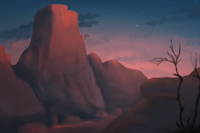 I will draw your custom landscape