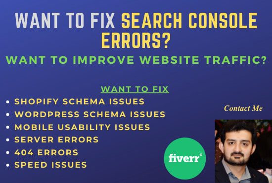 I will fix index coverage errors in google search console