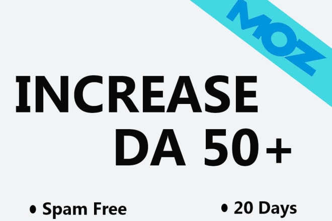 I will increase moz da domain authority 50 plus