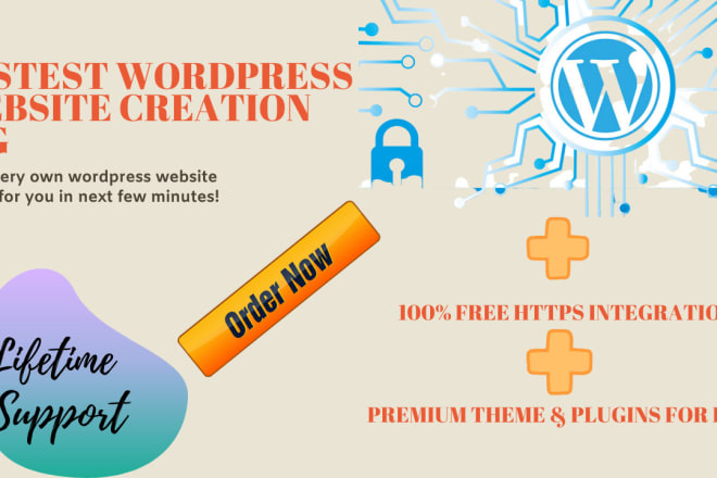 I will install a wordpress website in 10 minutes with a premium theme and free SSL