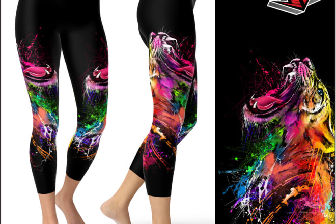I will make a leggings design for sublimation