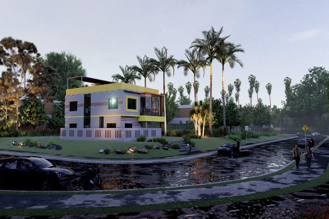 I will make architectural 3d rendering and walkthrough animation