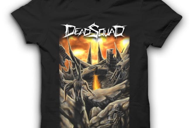 I will make design in horror, dark art, skull,
