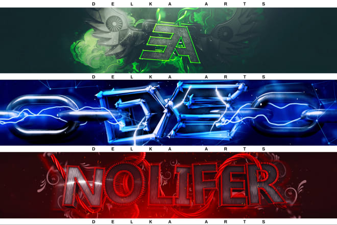 I will make professional 3d banner for any platform