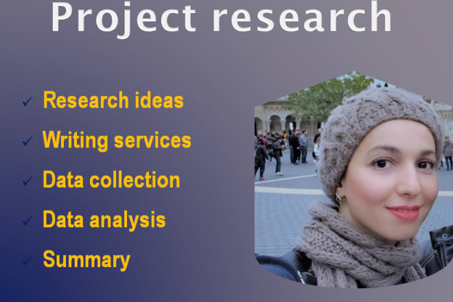 I will make your project research and write your article