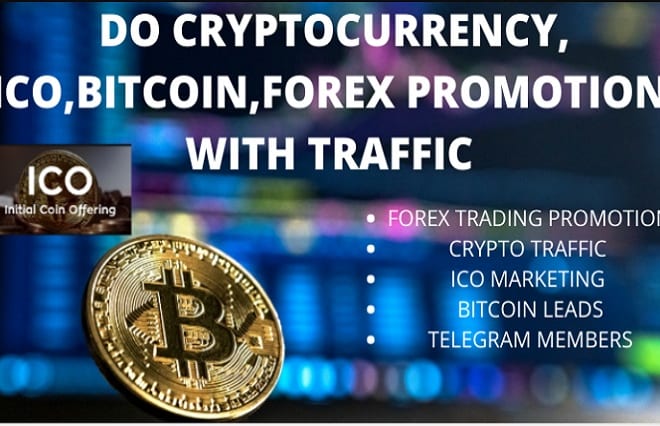 I will promote your bitcoin, ico, crypto,forex to targeted audience