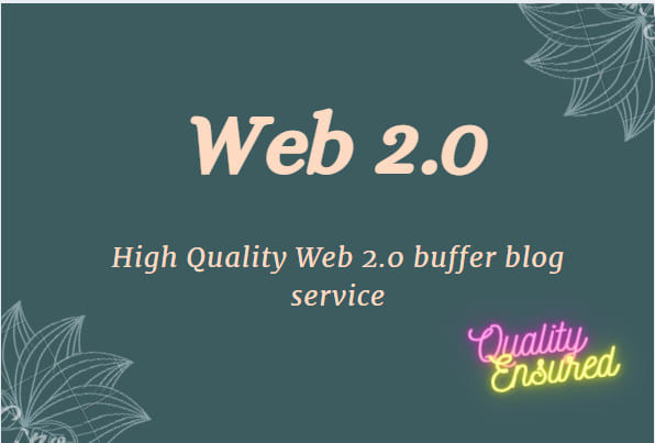 I will provide handmade 10 web 2 0 buffer blog with login content image and video