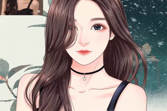 I will reality photo to hand drawn avatar cartoon painting design