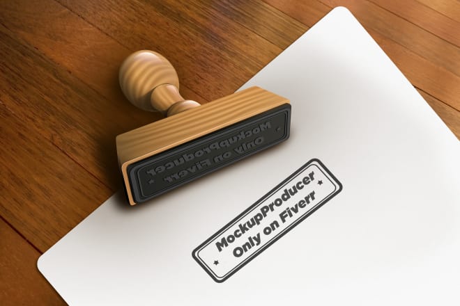 I will replicate your logo as realistic digital rubber stamp