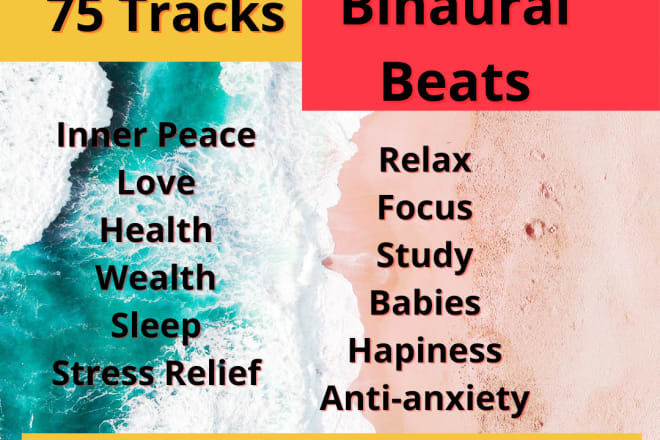 I will send a nice music package with binaural beats meditation relax spiritual love