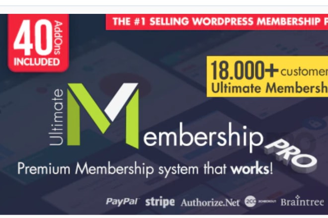 I will set up ultimate membership pro