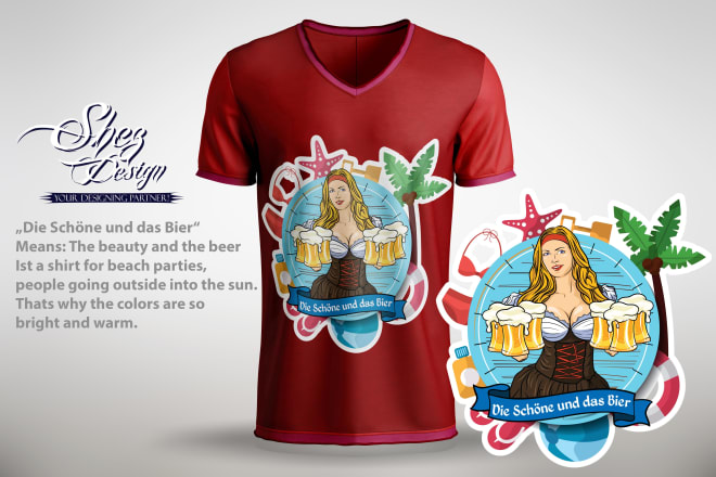 I will t shirt design with 3d mockup
