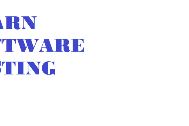 I will teach software testing both manual and automation