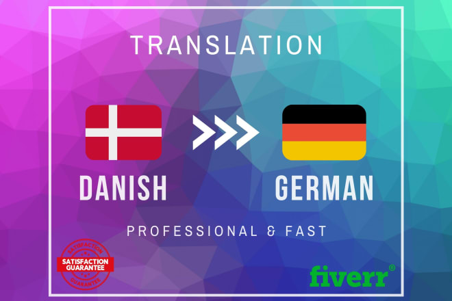 I will translate anything from danish to german