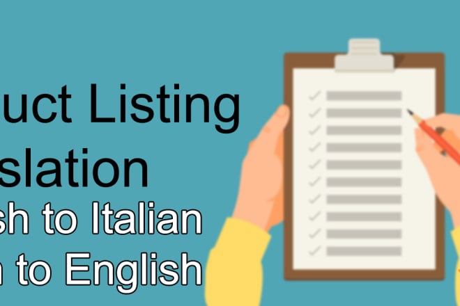 I will translate your amazon listing to italian