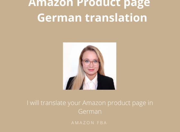 I will translate your amazon listings in authentic german language