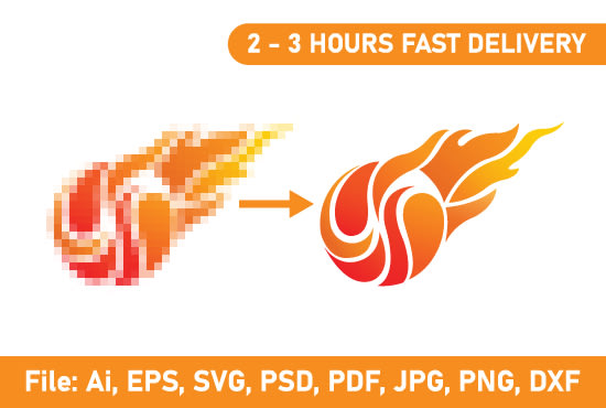 I will vector tracing, redesign or redraw logo in 2 to 24 hour
