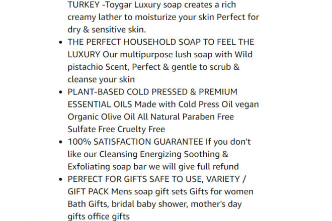 I will write a catchy product description for you